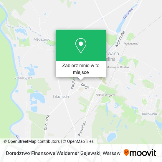 Mapa Doradztwo Finansowe Waldemar Gajewski