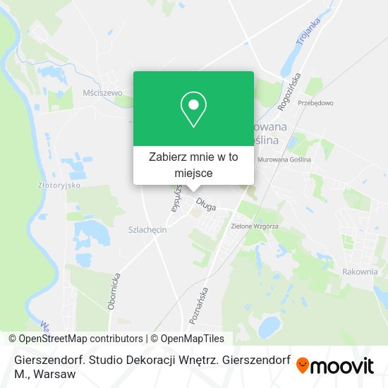 Mapa Gierszendorf. Studio Dekoracji Wnętrz. Gierszendorf M.