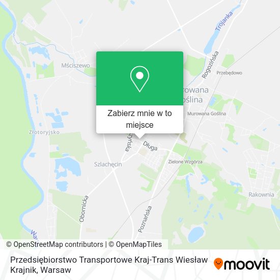 Mapa Przedsiębiorstwo Transportowe Kraj-Trans Wiesław Krajnik