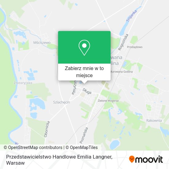 Mapa Przedstawicielstwo Handlowe Emilia Langner