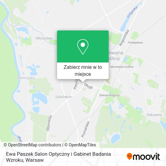 Mapa Ewa Paszek Salon Optyczny i Gabinet Badania Wzroku