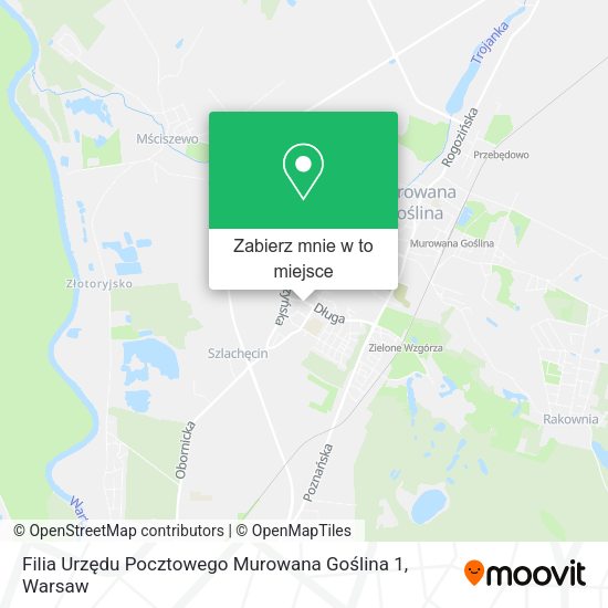 Mapa Filia Urzędu Pocztowego Murowana Goślina 1