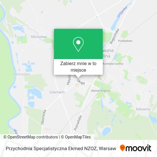 Mapa Przychodnia Specjalistyczna Ekmed NZOZ