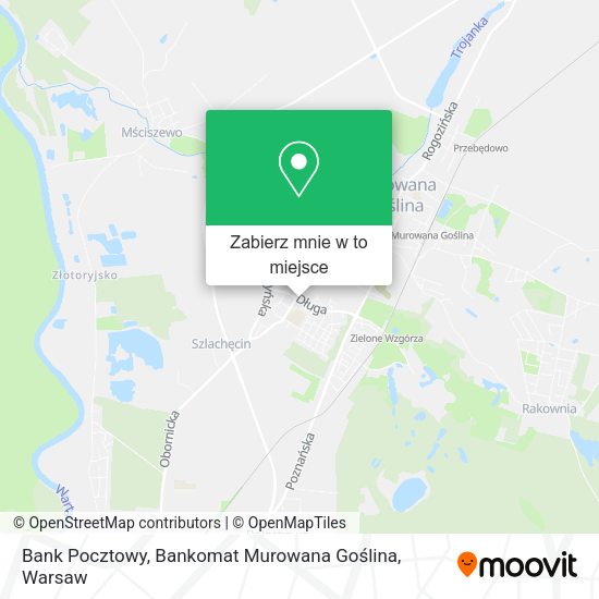 Mapa Bank Pocztowy, Bankomat Murowana Goślina