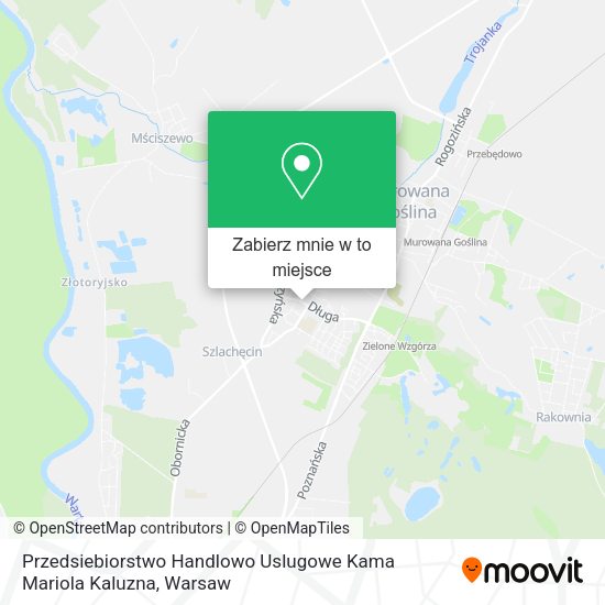 Mapa Przedsiebiorstwo Handlowo Uslugowe Kama Mariola Kaluzna