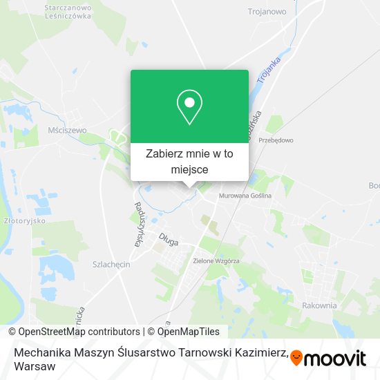 Mapa Mechanika Maszyn Ślusarstwo Tarnowski Kazimierz