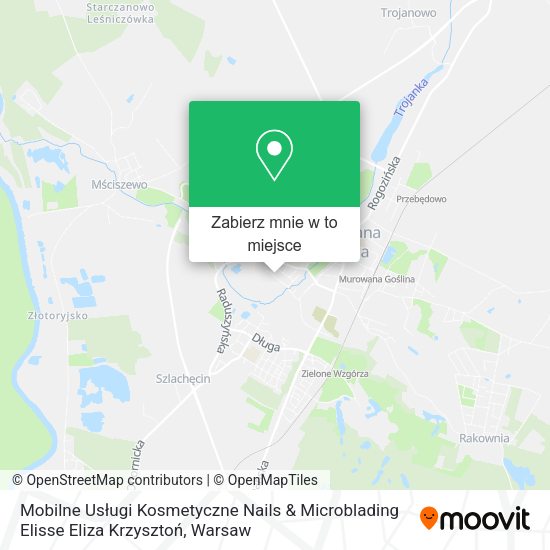 Mapa Mobilne Usługi Kosmetyczne Nails & Microblading Elisse Eliza Krzysztoń