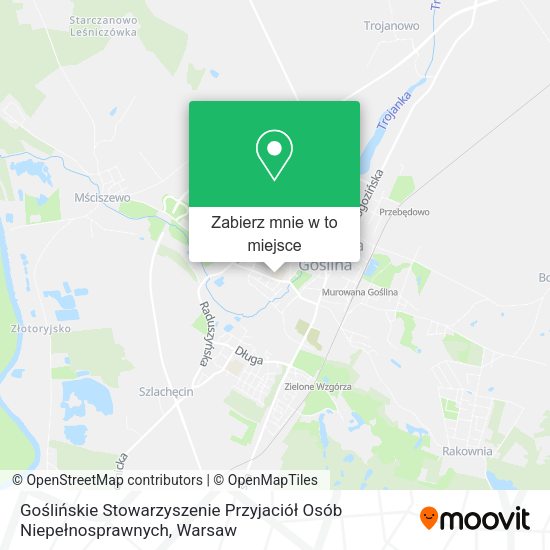 Mapa Goślińskie Stowarzyszenie Przyjaciół Osób Niepełnosprawnych