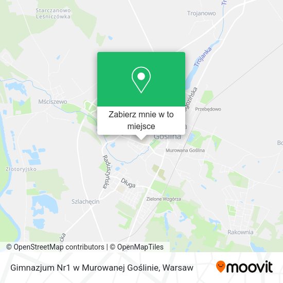 Mapa Gimnazjum Nr1 w Murowanej Goślinie