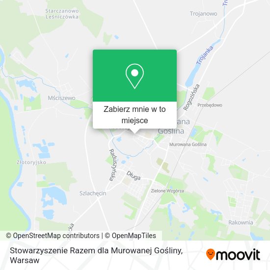 Mapa Stowarzyszenie Razem dla Murowanej Gośliny