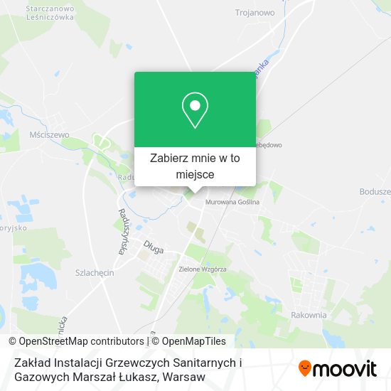 Mapa Zakład Instalacji Grzewczych Sanitarnych i Gazowych Marszał Łukasz