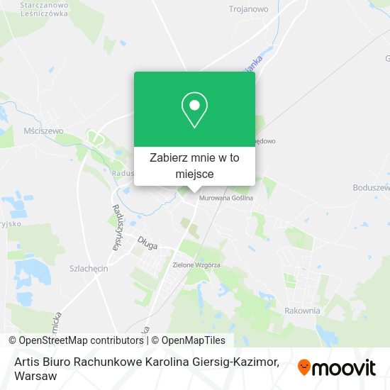 Mapa Artis Biuro Rachunkowe Karolina Giersig-Kazimor