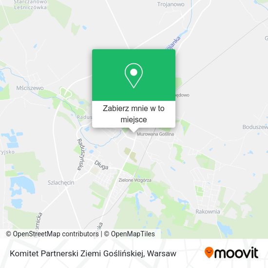 Mapa Komitet Partnerski Ziemi Goślińskiej