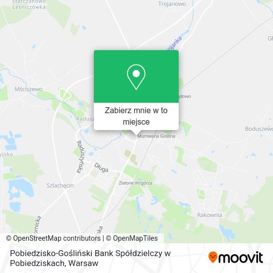 Mapa Pobiedzisko-Gośliński Bank Spółdzielczy w Pobiedziskach