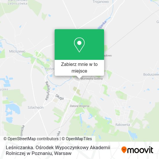 Mapa Leśniczanka. Ośrodek Wypoczynkowy Akademii Rolniczej w Poznaniu