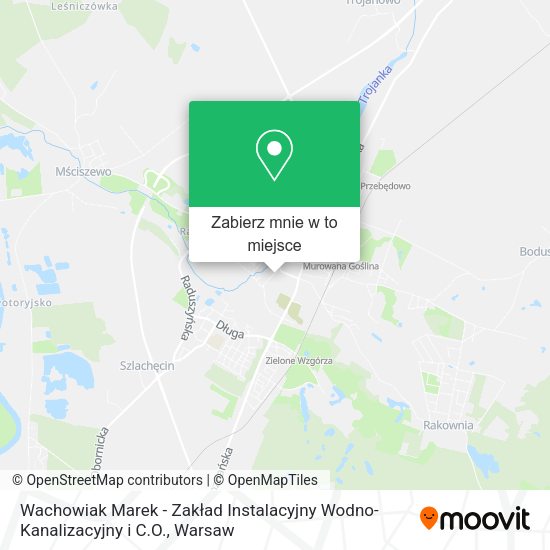 Mapa Wachowiak Marek - Zakład Instalacyjny Wodno-Kanalizacyjny i C.O.