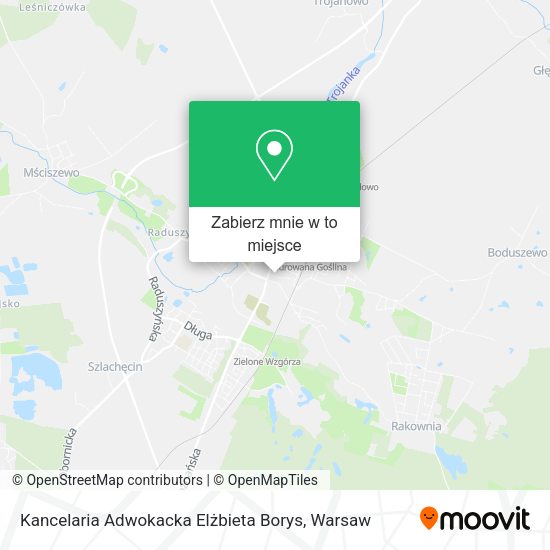 Mapa Kancelaria Adwokacka Elżbieta Borys