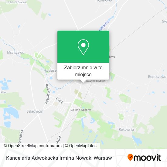 Mapa Kancelaria Adwokacka Irmina Nowak