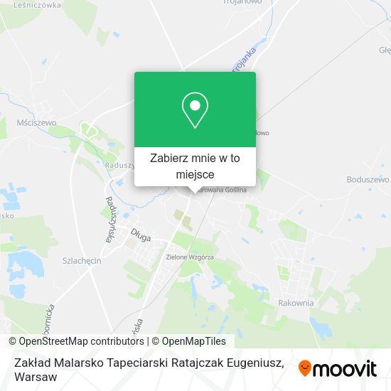 Mapa Zakład Malarsko Tapeciarski Ratajczak Eugeniusz