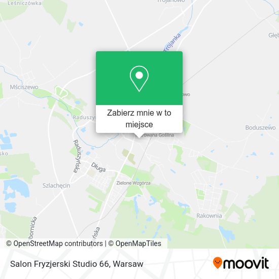 Mapa Salon Fryzjerski Studio 66