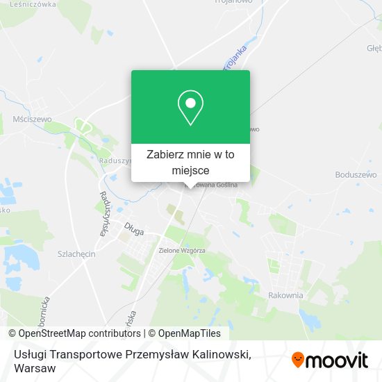 Mapa Usługi Transportowe Przemysław Kalinowski