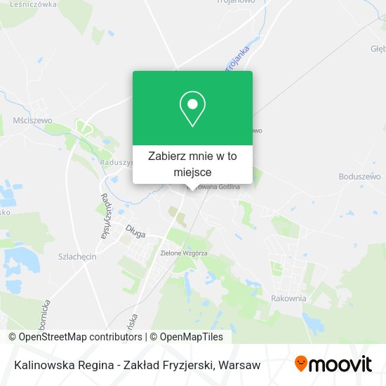 Mapa Kalinowska Regina - Zakład Fryzjerski