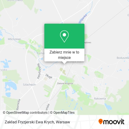 Mapa Zakład Fryzjerski Ewa Krych