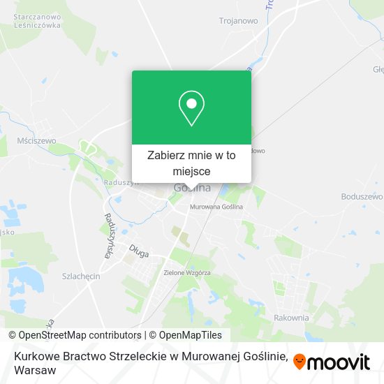 Mapa Kurkowe Bractwo Strzeleckie w Murowanej Goślinie