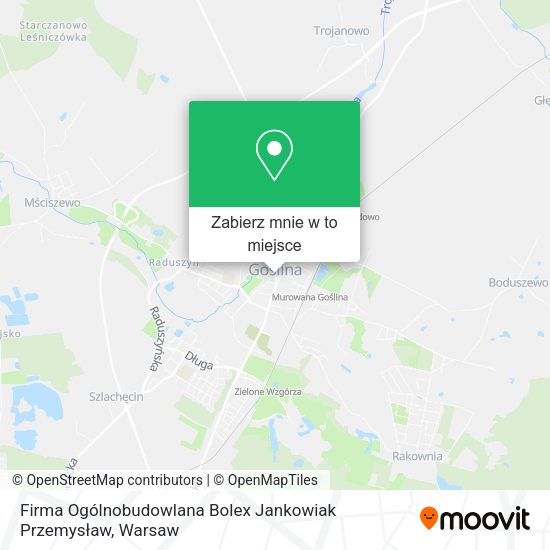 Mapa Firma Ogólnobudowlana Bolex Jankowiak Przemysław