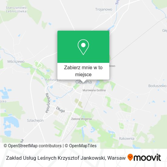 Mapa Zakład Usług Leśnych Krzysztof Jankowski