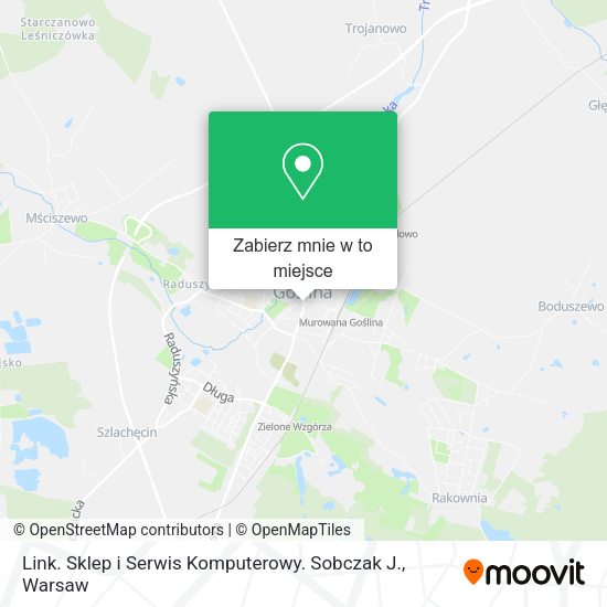 Mapa Link. Sklep i Serwis Komputerowy. Sobczak J.