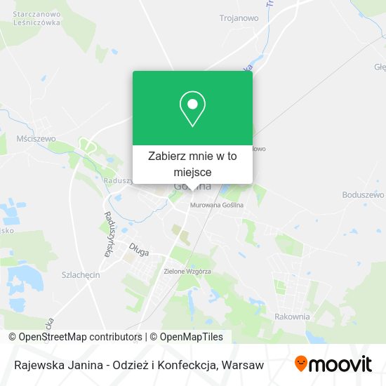 Mapa Rajewska Janina - Odzież i Konfeckcja