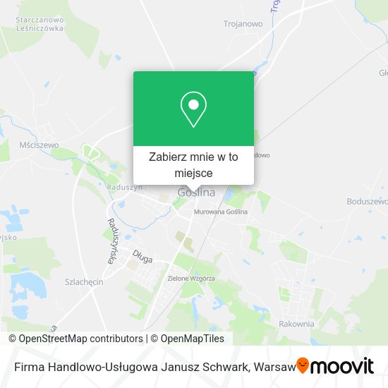 Mapa Firma Handlowo-Usługowa Janusz Schwark