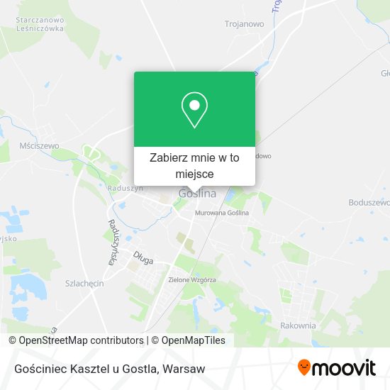 Mapa Gościniec Kasztel u Gostla