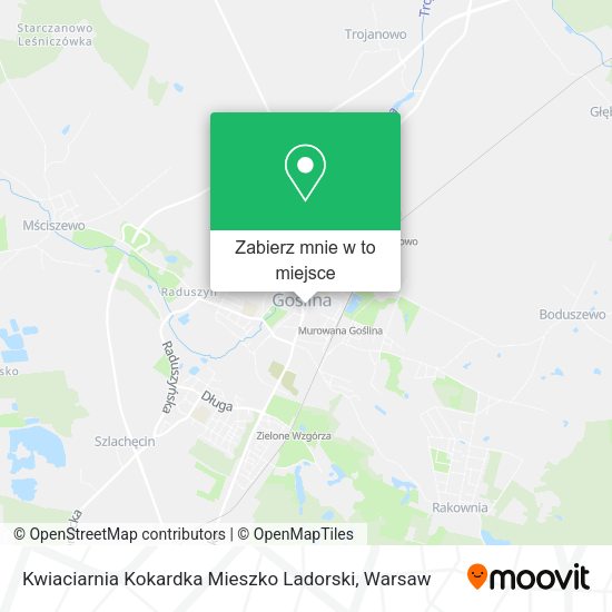 Mapa Kwiaciarnia Kokardka Mieszko Ladorski