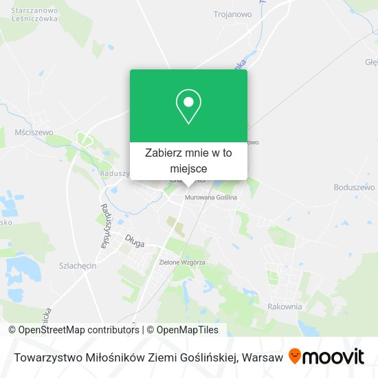 Mapa Towarzystwo Miłośników Ziemi Goślińskiej