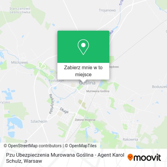 Mapa Pzu Ubezpieczenia Murowana Goślina - Agent Karol Schulz