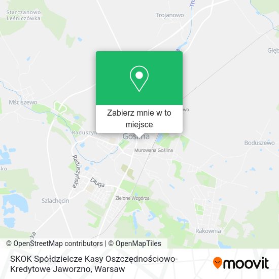 Mapa SKOK Spółdzielcze Kasy Oszczędnościowo-Kredytowe Jaworzno