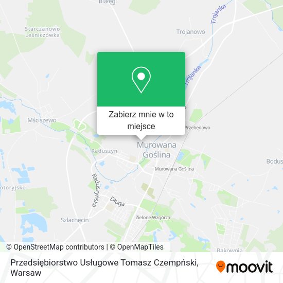 Mapa Przedsiębiorstwo Usługowe Tomasz Czempński