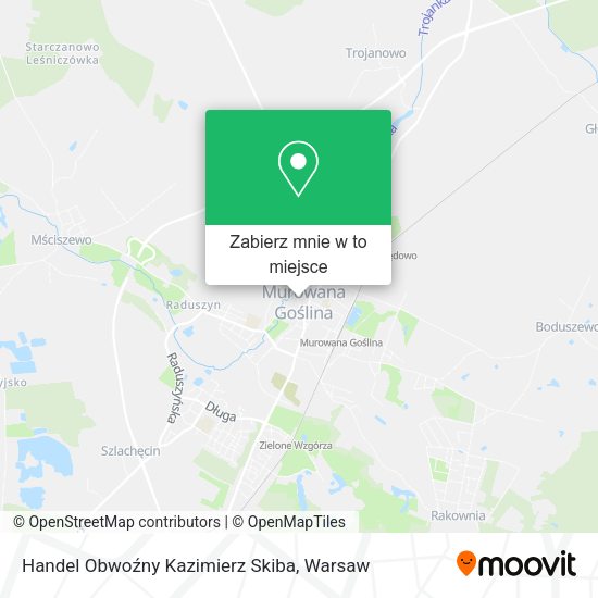 Mapa Handel Obwoźny Kazimierz Skiba