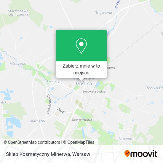 Mapa Sklep Kosmetyczny Minerwa