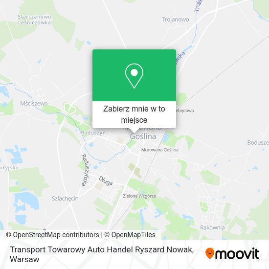 Mapa Transport Towarowy Auto Handel Ryszard Nowak