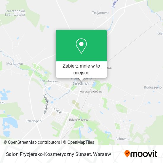 Mapa Salon Fryzjersko-Kosmetyczny Sunset