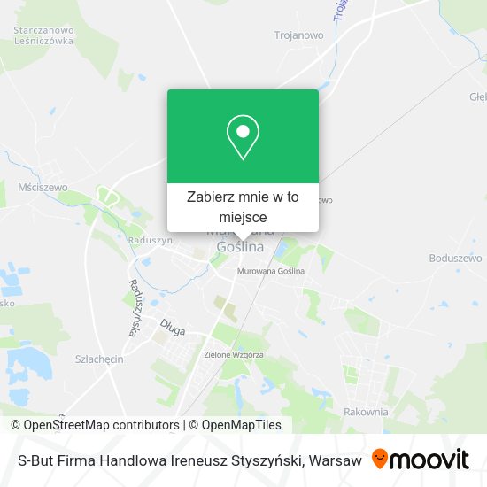 Mapa S-But Firma Handlowa Ireneusz Styszyński