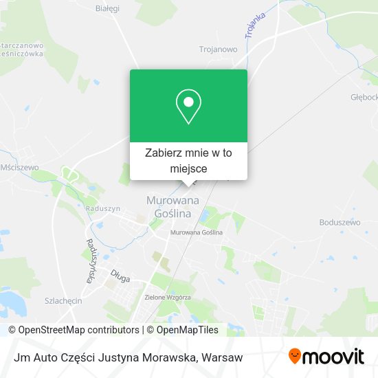 Mapa Jm Auto Części Justyna Morawska