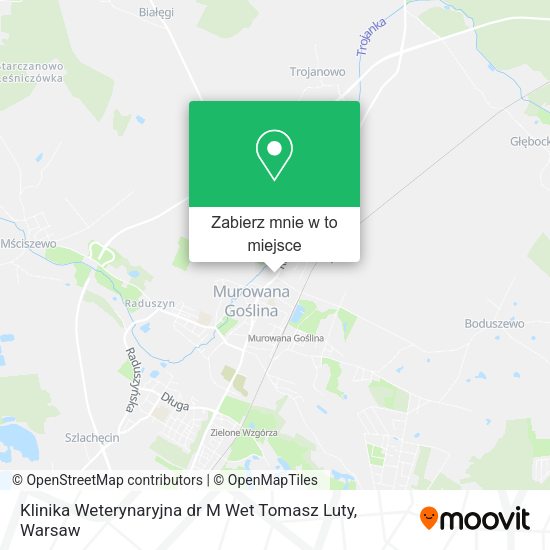 Mapa Klinika Weterynaryjna dr M Wet Tomasz Luty