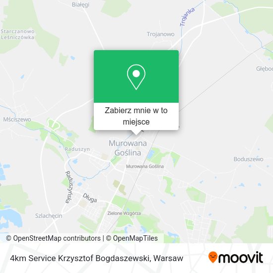 Mapa 4km Service Krzysztof Bogdaszewski