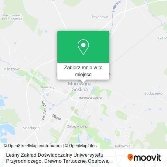 Mapa Leśny Zakład Doświadczalny Uniwersytetu Przyrodniczego. Drewno Tartaczne, Opałowe, Stemple