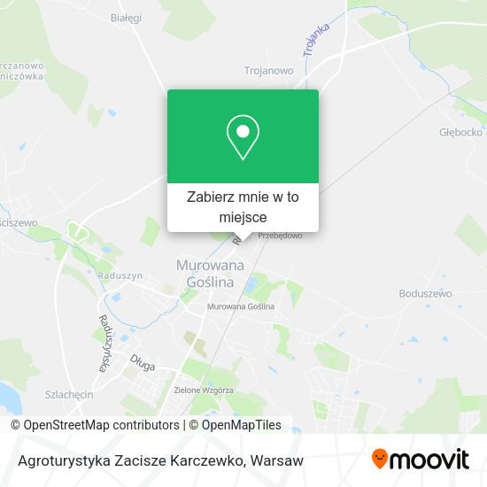 Mapa Agroturystyka Zacisze Karczewko