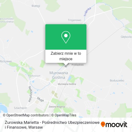 Mapa Żurowska Marietta - Pośrednictwo Ubezpieczeniowe i Finansowe